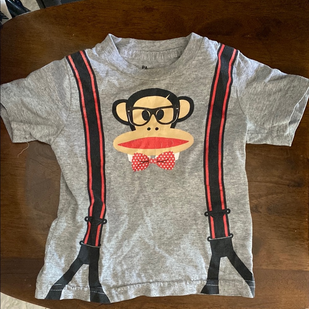 Paul Frank Gray and Red Suspenders